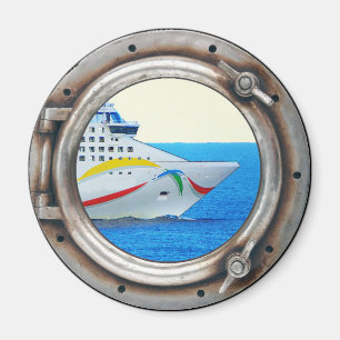 Den lyxiga eyelinerhyttventilen beskådar magnet