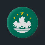 Den Macao flagga knäppas Knapp<br><div class="desc">Knäppas med flagga av Macao,  också stavade Macao.</div>