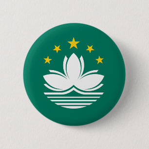 Den Macao flagga knäppas Knapp