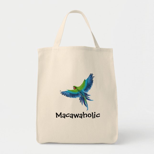 Den Macawaholic totot hänger lös Tygkasse (Framsidan)