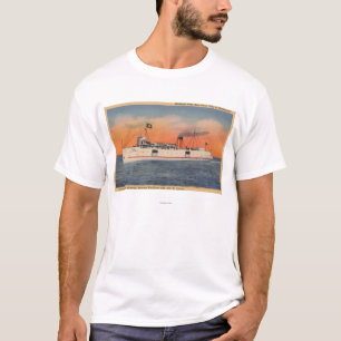 Den Mackinaw staden, MI - beskåda av stad av T Shirt