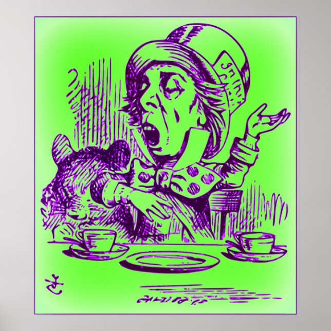 Den mad Hatter - Alice i underlandet Poster (Framsidan)