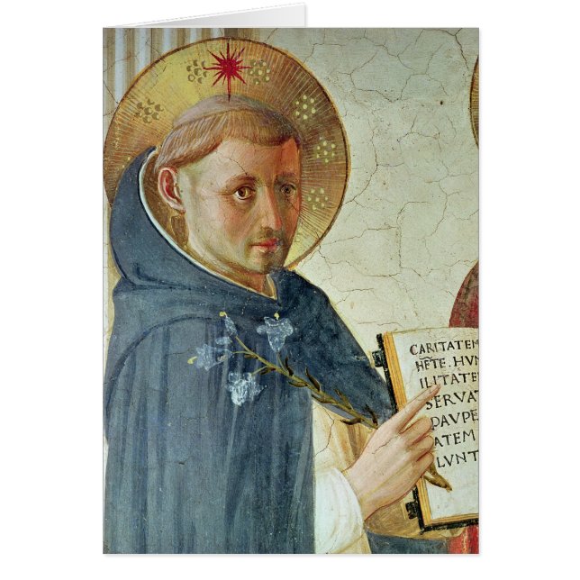 Den Madonna dellen Ombre, specificerar av St Hälsningskort (Framsidan)