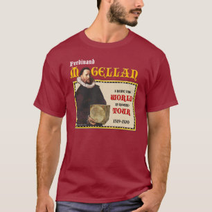 Den Magellan världen 1519 turnerar (manar mörk Tee Shirt