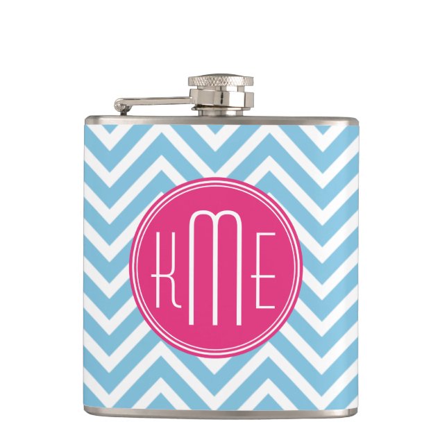 Den magentafärgade rosa monogramen med ljust - fickplunta (Framsidan)