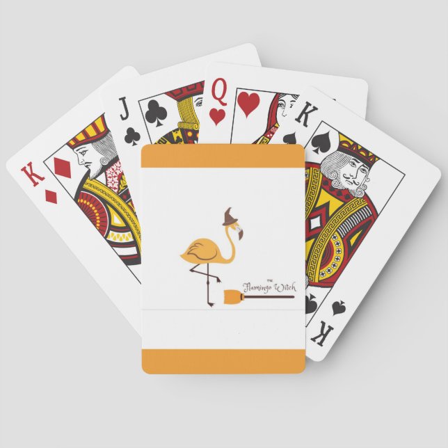 den magical flamingoen som leker kort kortlek (Baksidan)