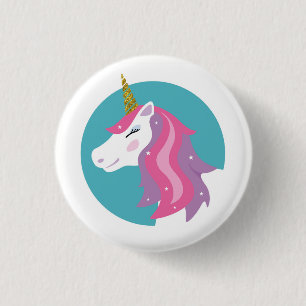 Den Magical unicornen klämmer fast emblem Knapp