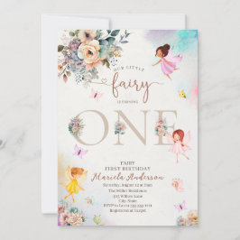 Den magiska Blommigten Fairy Princess vrider ett v Inbjudningar