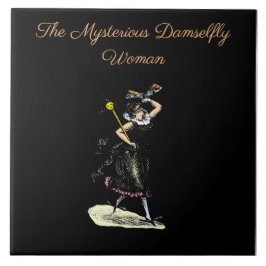 Den magiska damselflygkvinnan kakelplatta