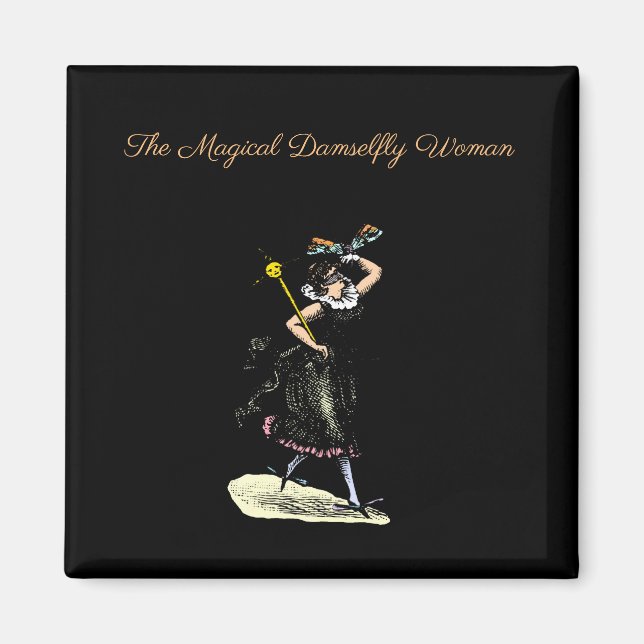 Den magiska damselflygkvinnan magnet (Framsidan)