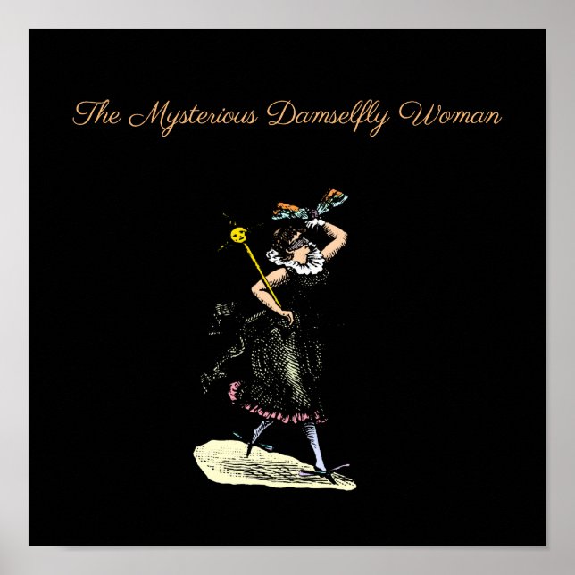 Den magiska damselflygkvinnan poster (Framsidan)