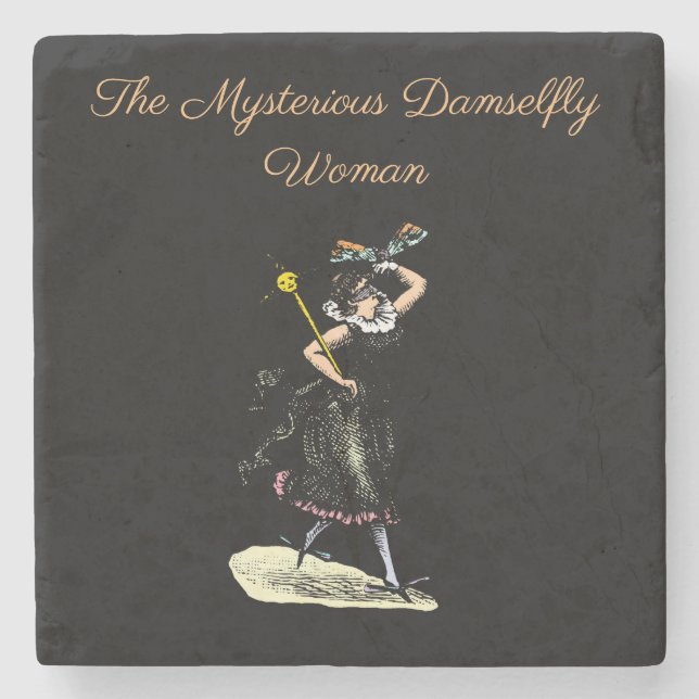 Den magiska damselflygkvinnan stenunderlägg (Framsidan)