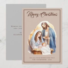 Den magiska eleganten Nativitetsstjärnan Jul Julkort