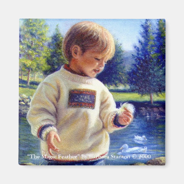 "Den Magiska Fjädern" Magnet (Framsidan)