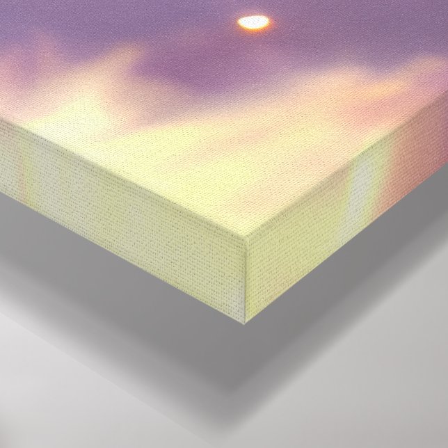 Den magiska himmel-vidrörda pojke canvastryck (Hörn (nedre))