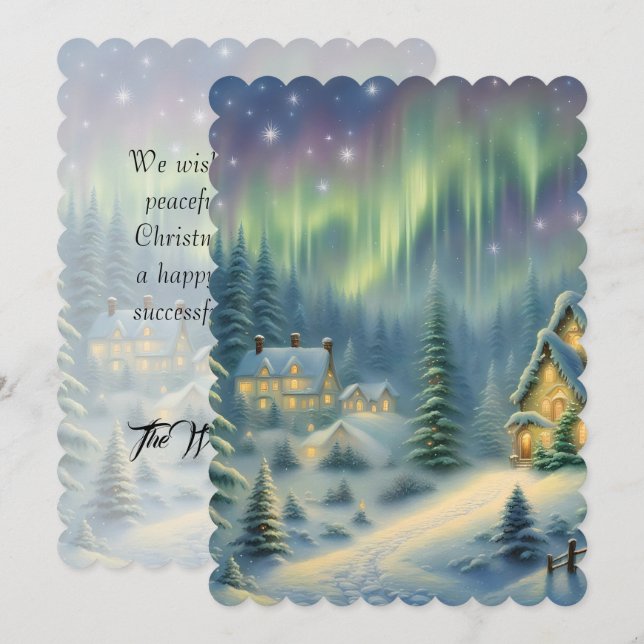 Den magiska julnatten i skogen under stjärnor (Fram/baksida)