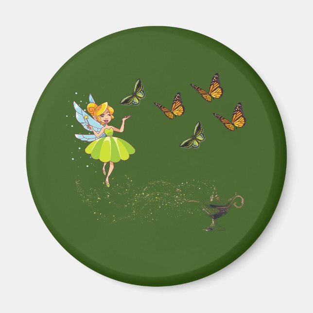 Den magiska lampan magnet (Framsidan)