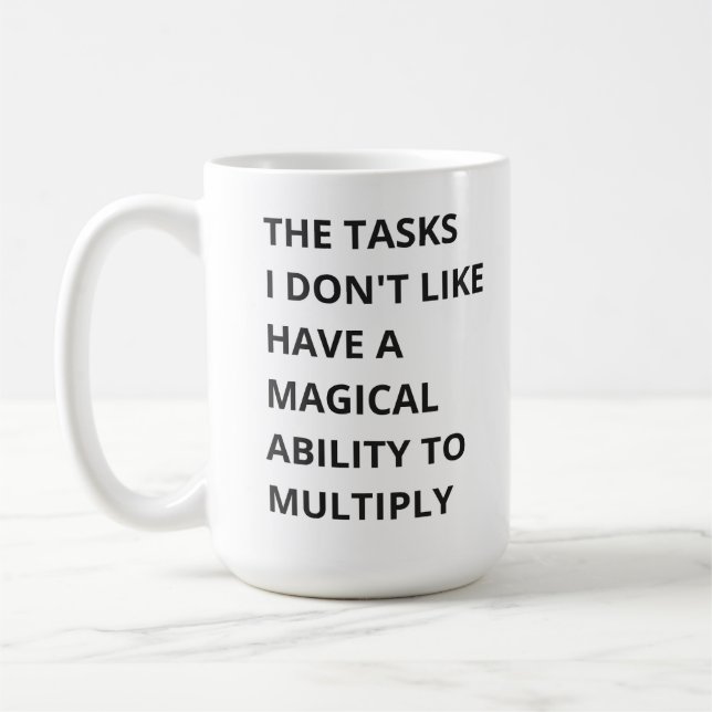 Den magiska multiplikationen av aktiviteter kaffemugg (Vänster)