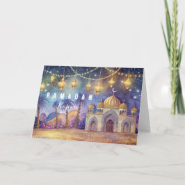 Den magiska natten på Ramadan Postcard Helgkort