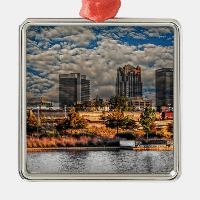 Den magiska staden julgransprydnad metall (Framsidan)