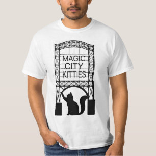 Den magiska stadskattungemanar värderar T-tröja T-shirt