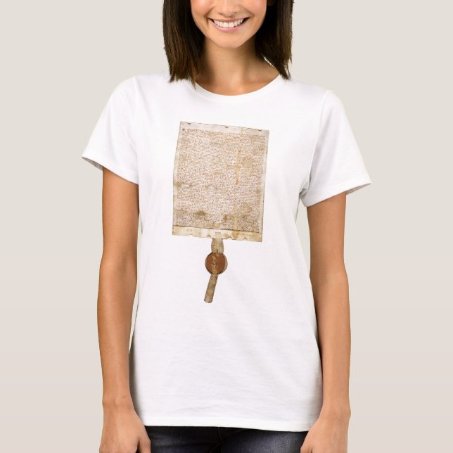 Den MagnaCarta versionen 1297 Tee Shirt (Framsida)