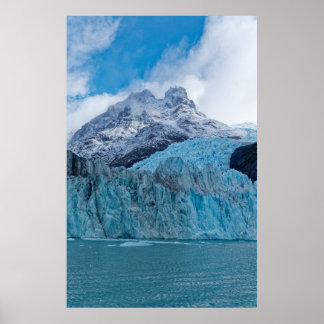 Den magnifika Spegazzini-glacären i Patagonia Poster