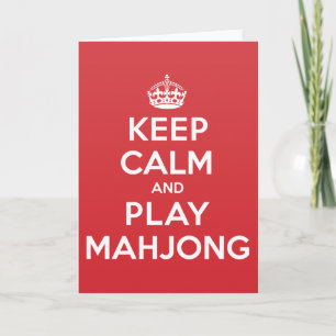 Den Mahjong för behållalugnlek hälsningen noterar Kort