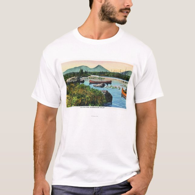 Den MaineSourdnahunk dalliljan vadderar dammplats T-shirt (Framsida)