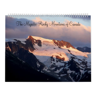 Den majestätiska rocky mountains av den Kanada Kalender