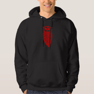 Den majestätiska ugglahoodien (den röda ugglan) hoodie