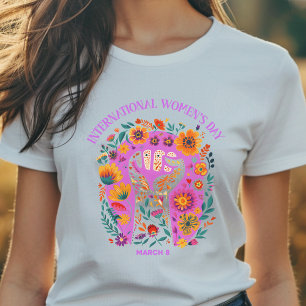 Den mäktiga första kvinnodagen i Internationell T Shirt