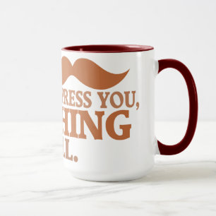 Den mäktiga Moustachemuggen - välj stil, färg Mugg