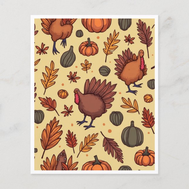 Den mäktiga thanksgivingen pappra lakan (Framsida)