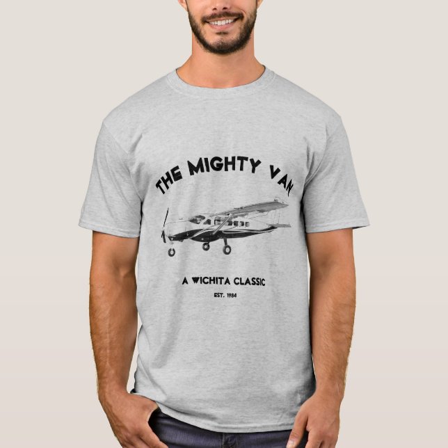 Den mäktige Cessna 208 Caravan T Shirt (Framsida)