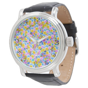 Den målade garden: Daffodils med flera Färgader Armbandsur