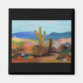 Den målade öknen magnet