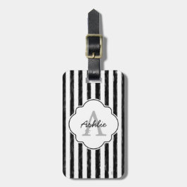 Den målade tillfälliga svarten görar randig bagagebricka