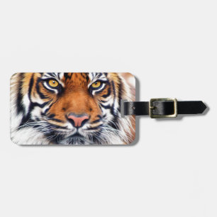 Den Male Siberian tigern målar fotograferar Bagagebricka