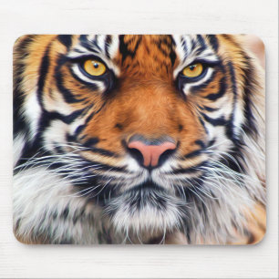 Den Male Siberian tigern målar fotograferar Musmatta