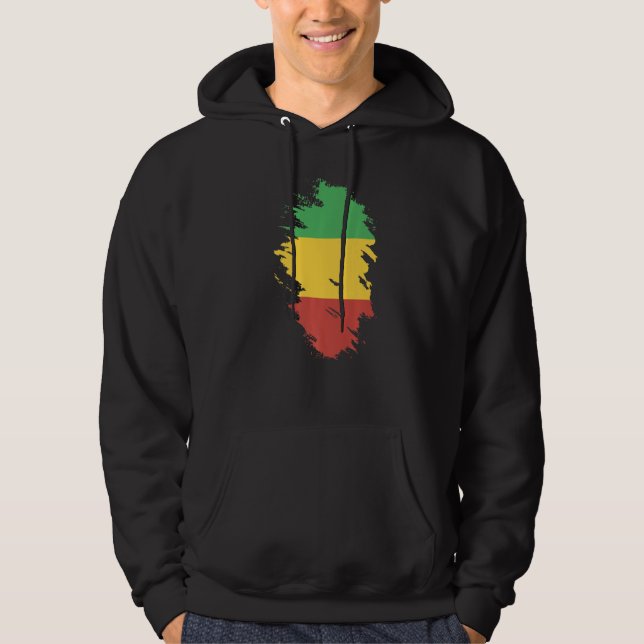 Den mali-souvenir-för manar Flagga Hoodie (Framsida)