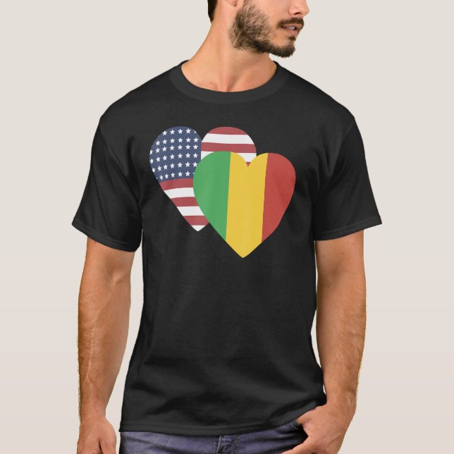 Den mali-souvenir-för manar Flagga T Shirt (Framsida)