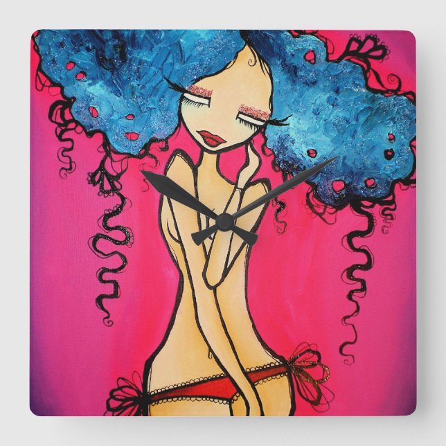 Den Malibu väggen tar tid på Fyrkantig Klocka (Framsida)