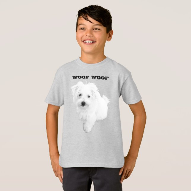 Den maltesiska hundvalpen, Cutest, Hund T Shirt (Hel framsida)