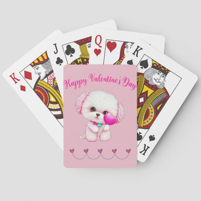 Den maltesiske marionettdagen Glad Alla hjärtans d Casinokort (Baksidan)