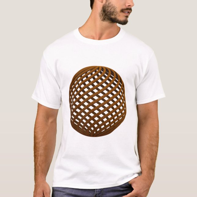 Den Måne-inspirerade Rattan Art T Shirt (Framsida)