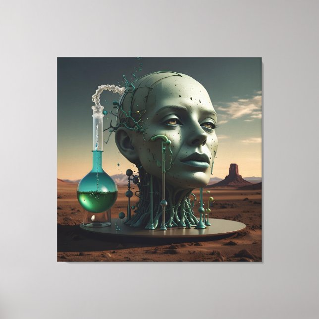 Den mänskliga utvecklingens alkemi canvastryck (Framsida)