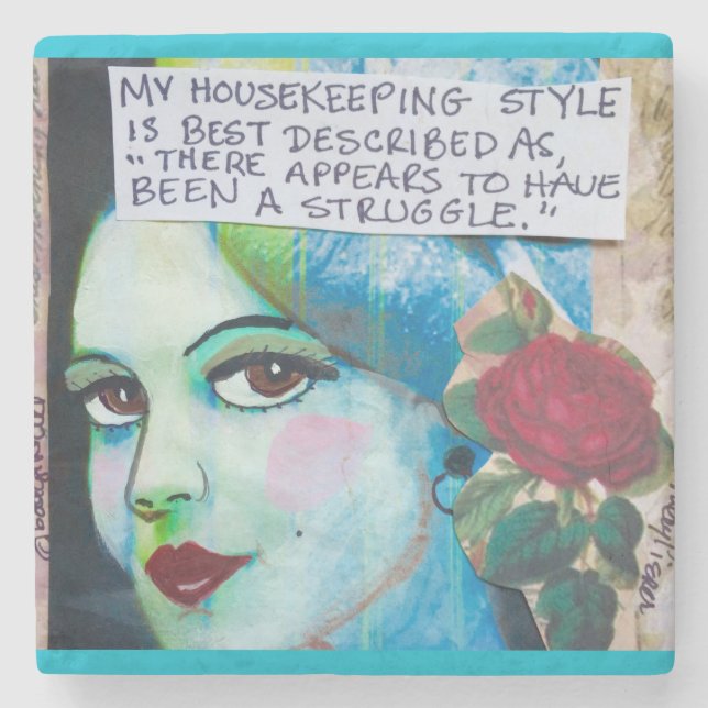 Den Marbe kustfartyget MIN HUSHÅLLNINGSTIL KAN Underlägg Sten (Framsidan)