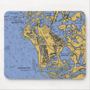 Den Marco ön, nautiska Florida kartlägger Mousep Musmatta