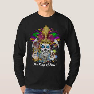 Den Mardi Gras alla manar utformar mörk endast T-shirt